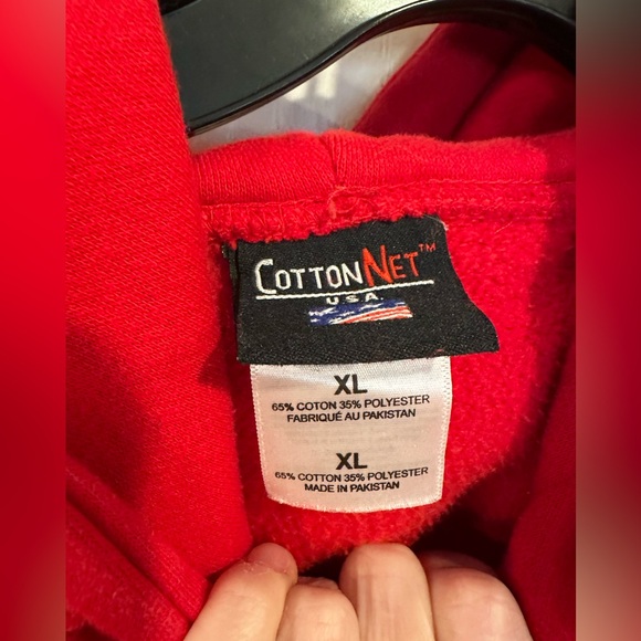 Cotton net USA red Lifeguard south padre island hoodie hooded sweater size XL - Picture 2 of 5